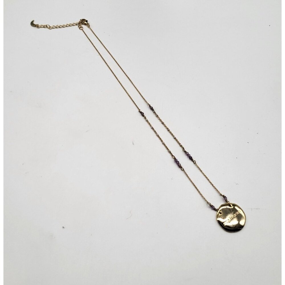 Luna Norte Sagittarius Necklace Gold Tone Purple Faceted Beads Zodiac - Picture 4 of 13